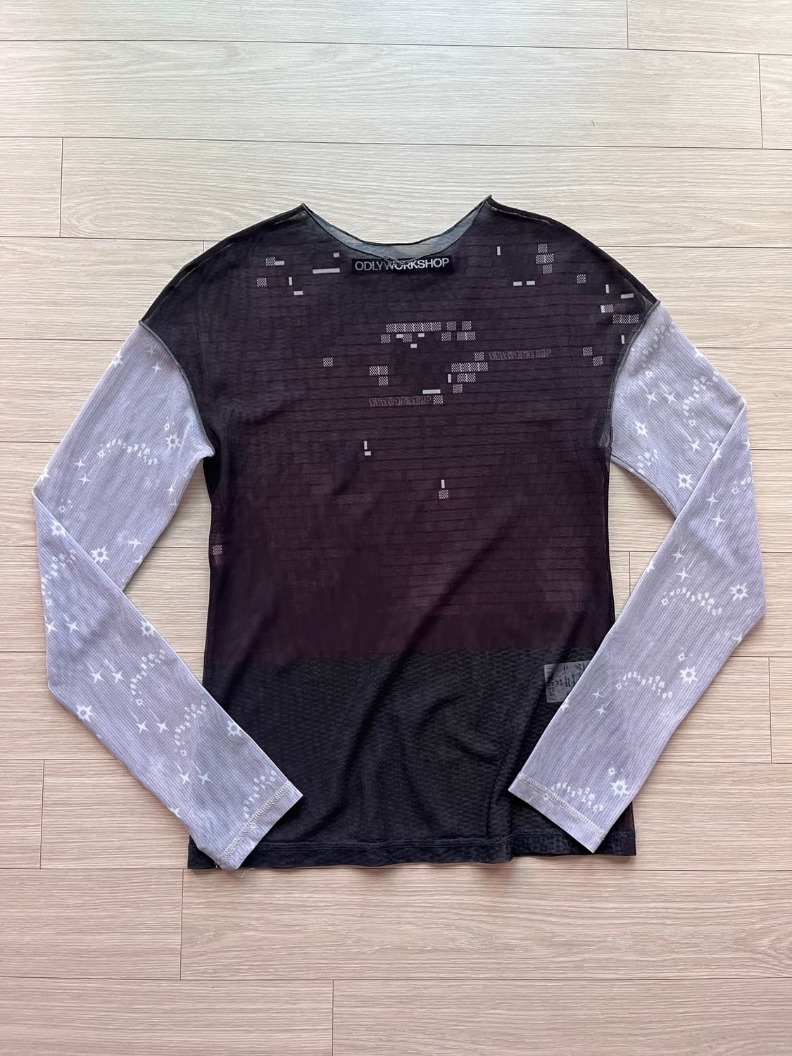 오들리워크샵 mesh long sleeve 상품이미지1