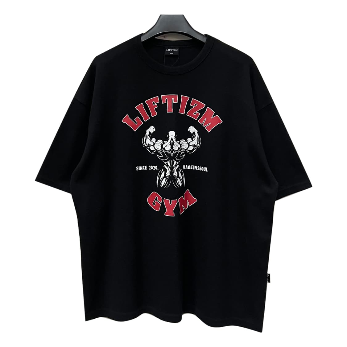 리프티즘 GYM 헤비웨이트 오버핏 반팔티 L 상품이미지1