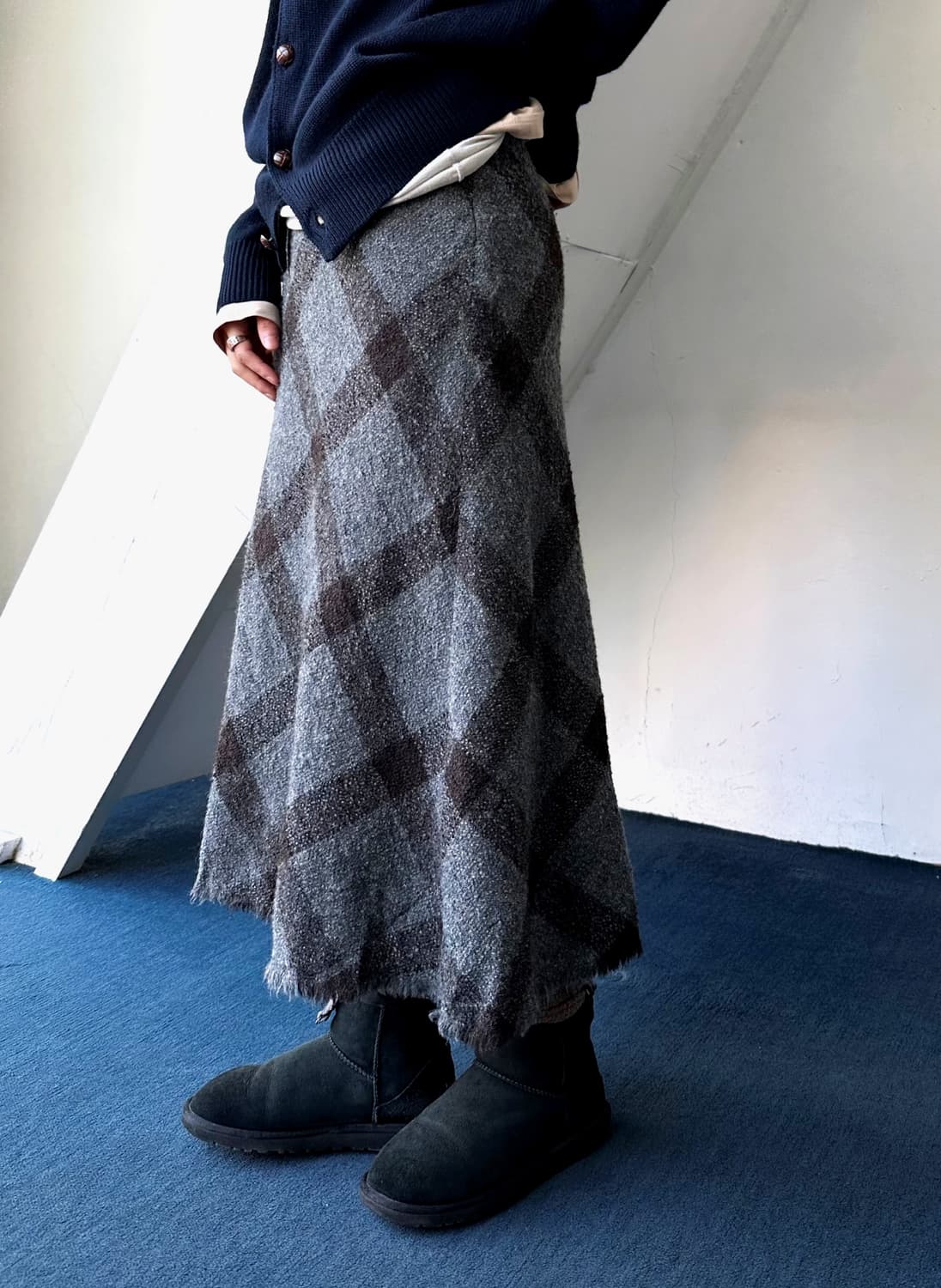 Boucle tweed fabric lough finish loose s 상품이미지5