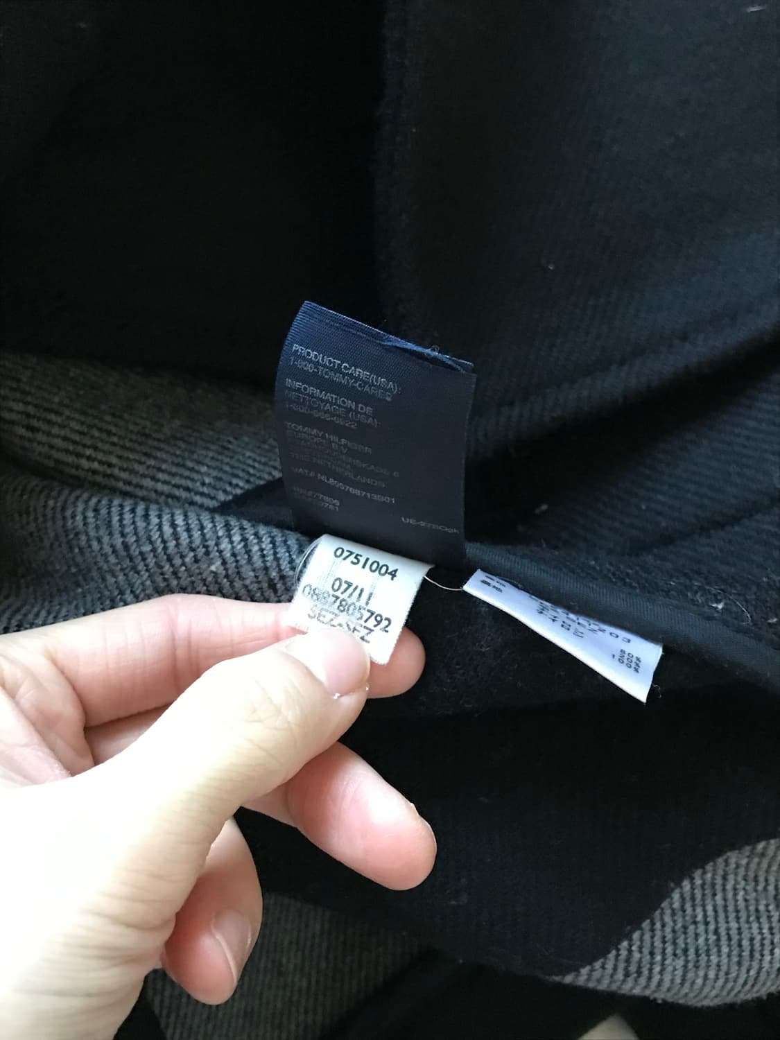 타미힐피거 일본라인 여성 떡볶이 울 후드 코트 상품이미지10