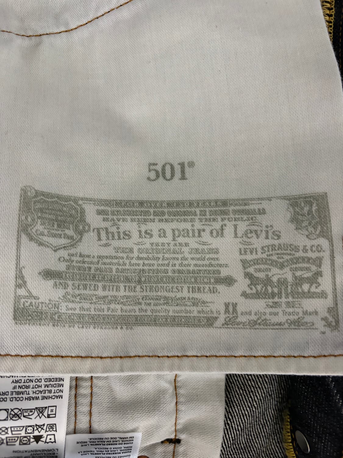 리바이스 501 블랙 0226 W34/L32 상품이미지4