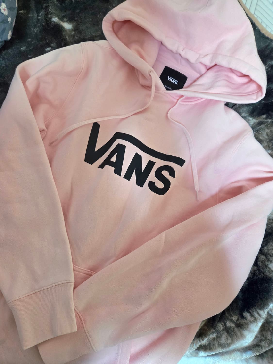 반스 연핑크 기모후드티 XL 상품이미지1