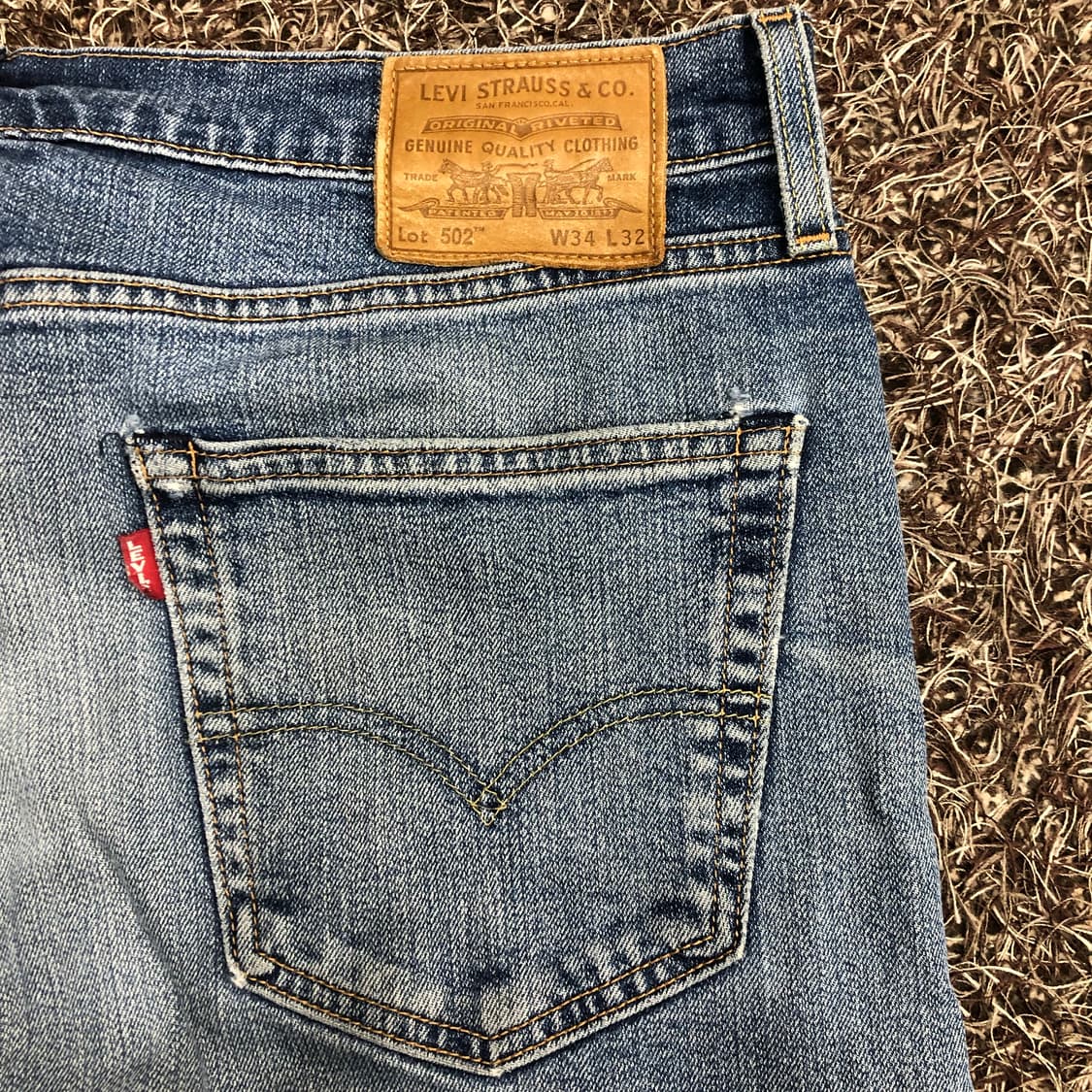 리바이스 502 프리미엄 빅E 워싱 데님 팬츠 상품이미지4