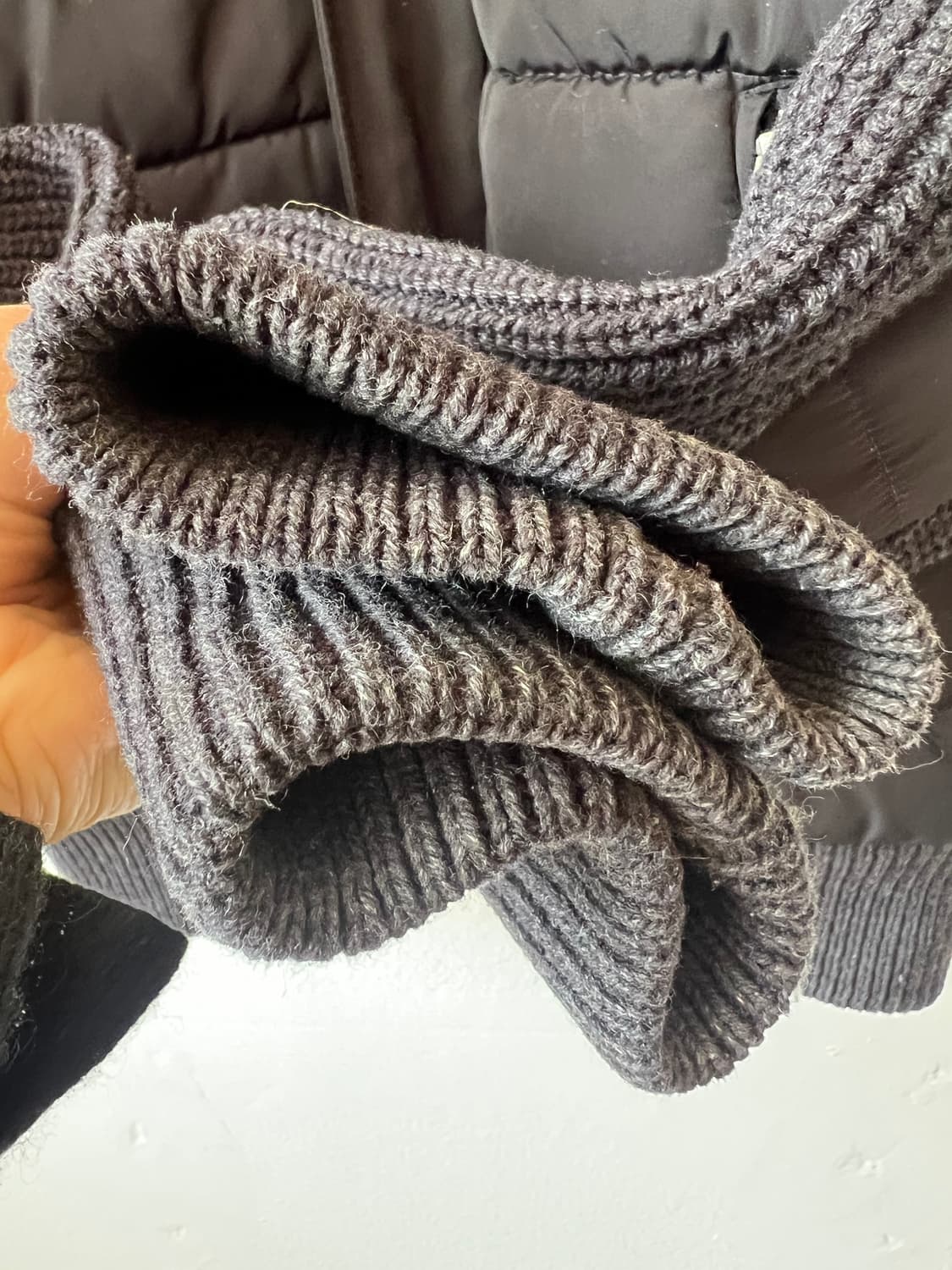 자라 남성 블랙 후드니트점퍼 간절기점퍼 상품이미지4