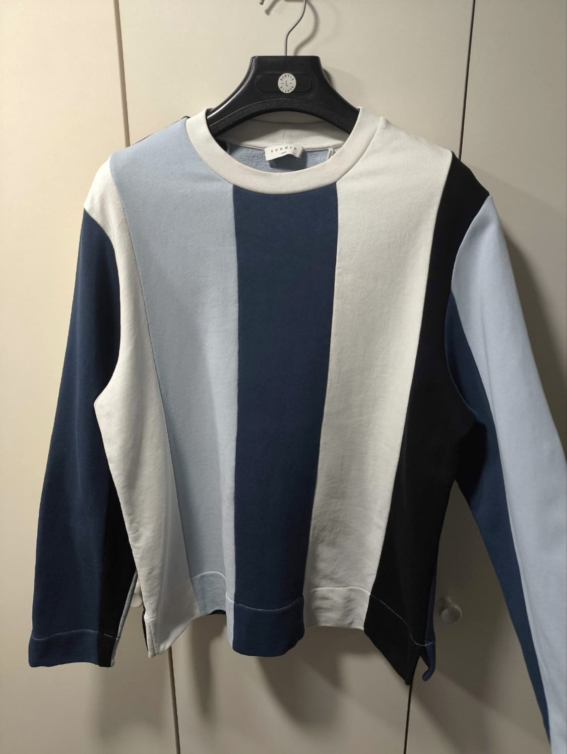 M 산드로 스트라이프 코튼 스웻셔츠 맨투맨 상품이미지1