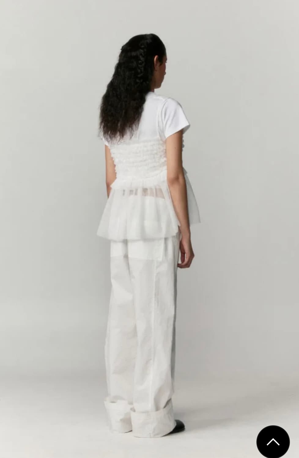 버뮬라 ruffle tulle blouse 상품이미지4