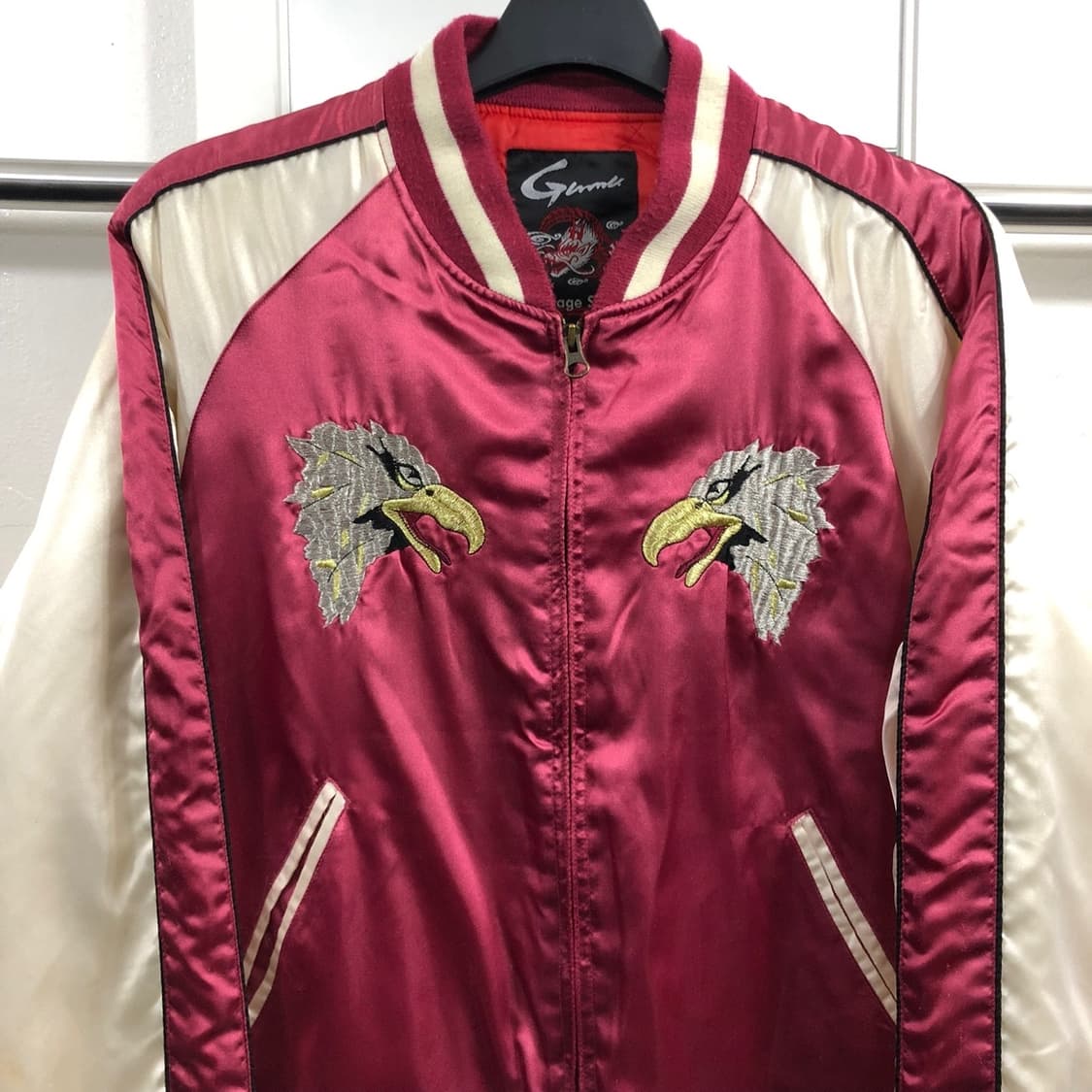 빈티지 사틴 자수 스카쟌 상품이미지3