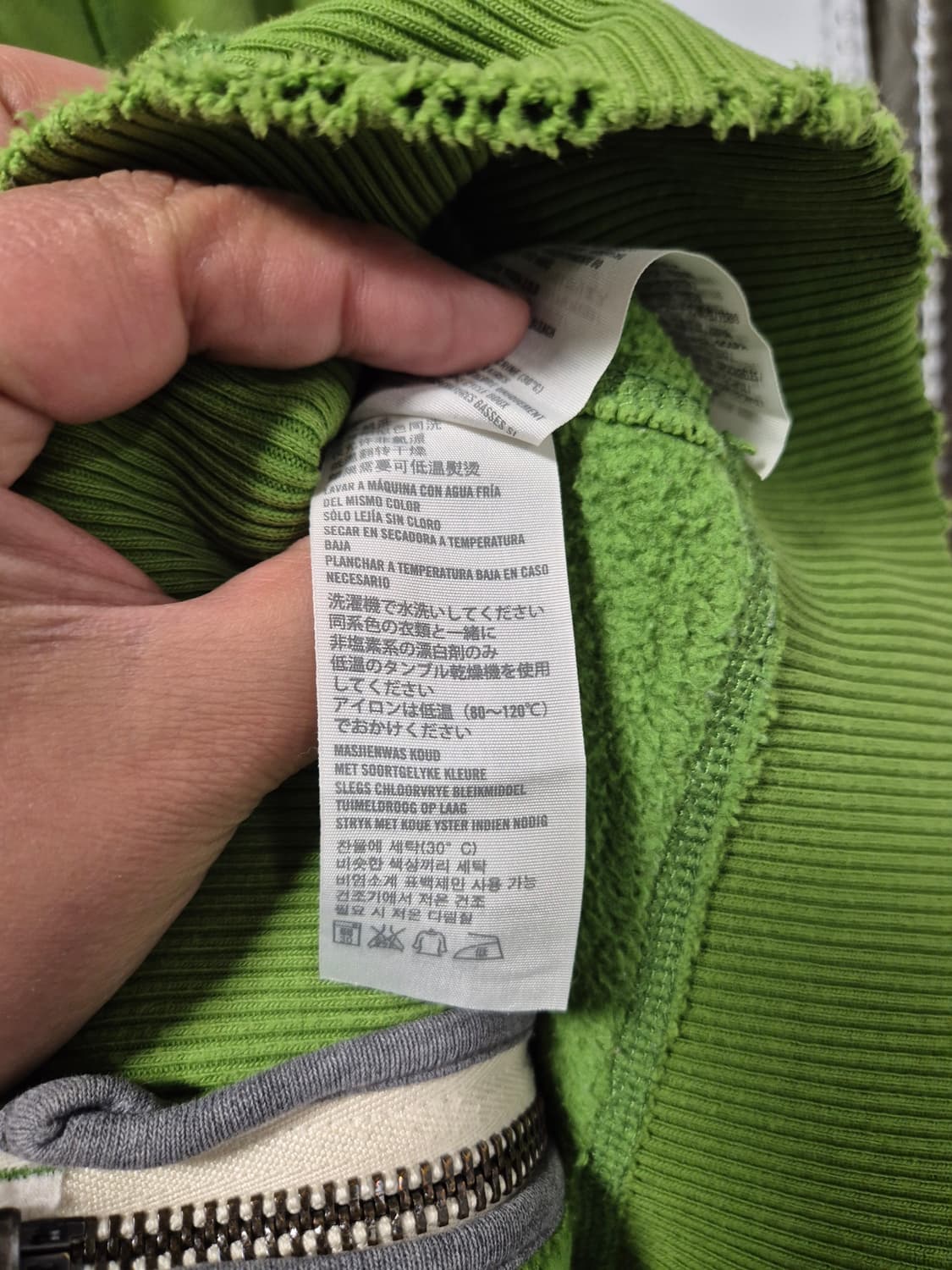 100 아베크롬비 Y2K 올드스쿨 빈티지 말차후드집업 L사이즈(상태A급) 상품이미지10