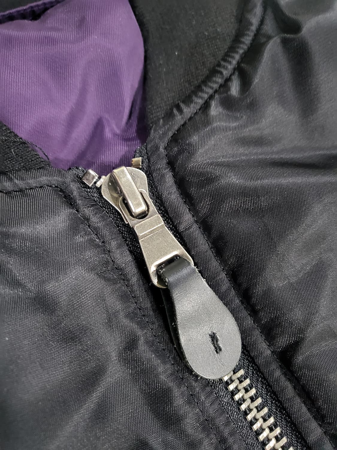 블랙 항공 점퍼 스타일 패딩 자켓 상품이미지5