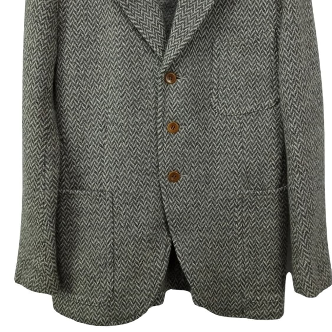 [하버색] 헤링본 트위드 모직 쓰리버튼 블레이저 자켓 P01563 상품이미지5