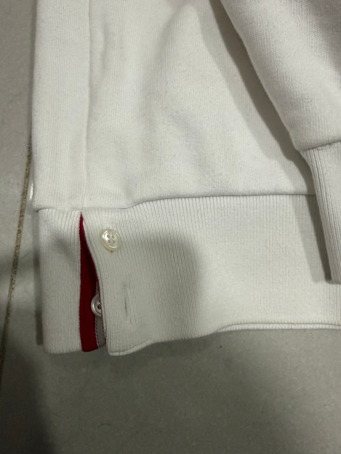 [당일출고,3사이즈] 톰브라운 화이트 백삼선 후드집업 상품이미지6