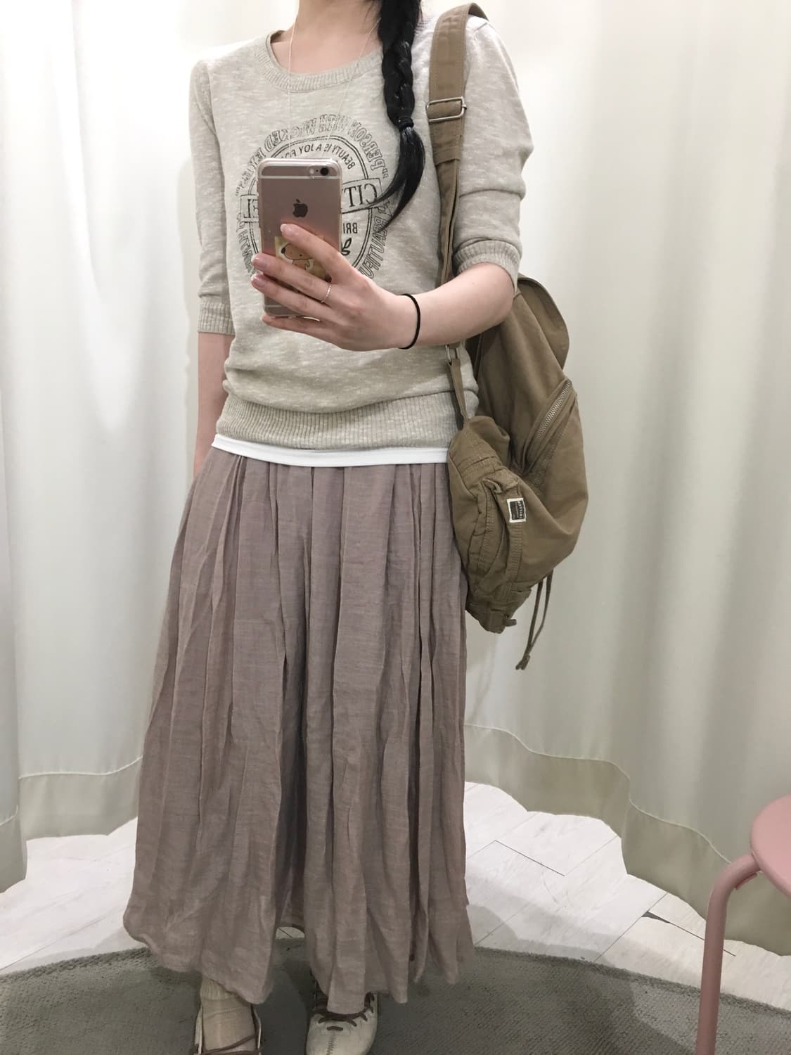 오트밀 데일리 니트 상품이미지2