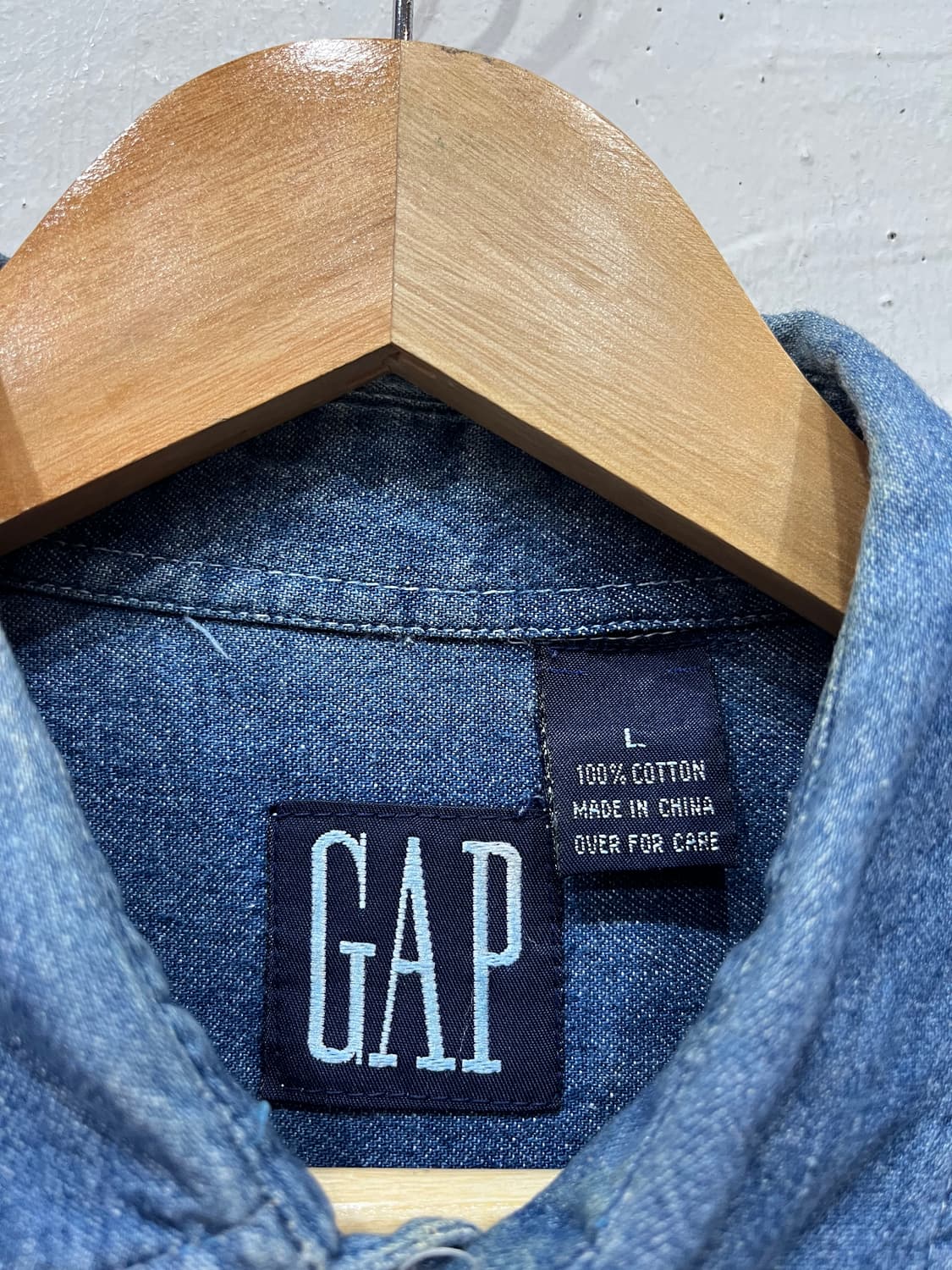90s 올드갭 데님셔츠 L 상품이미지3
