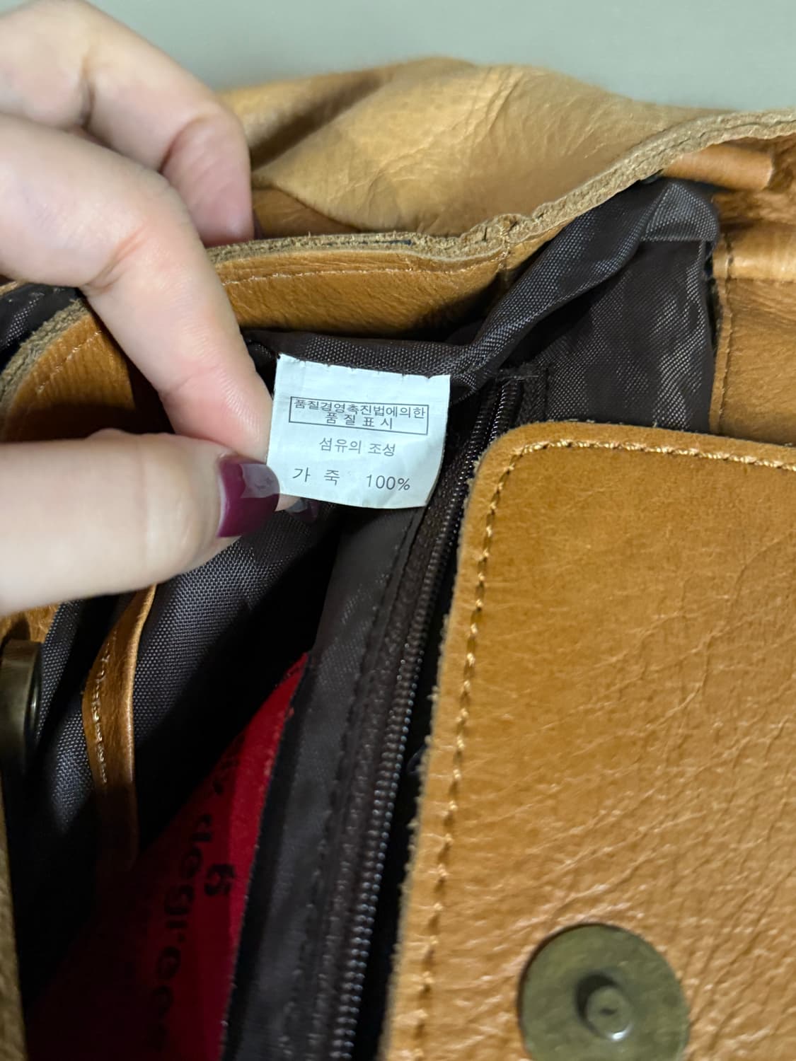 leopard pattern point leather backpack 상품이미지7