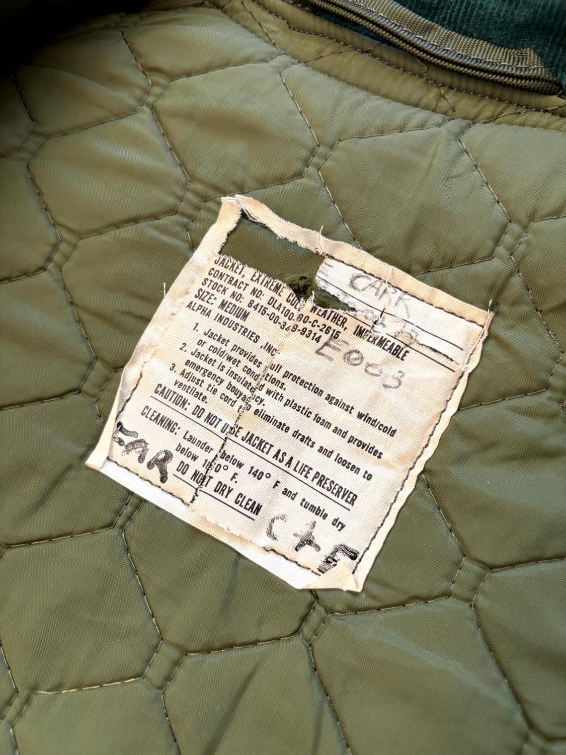 80's 미 해군  Impermeable 덱 자켓 M(100~105) 상품이미지8