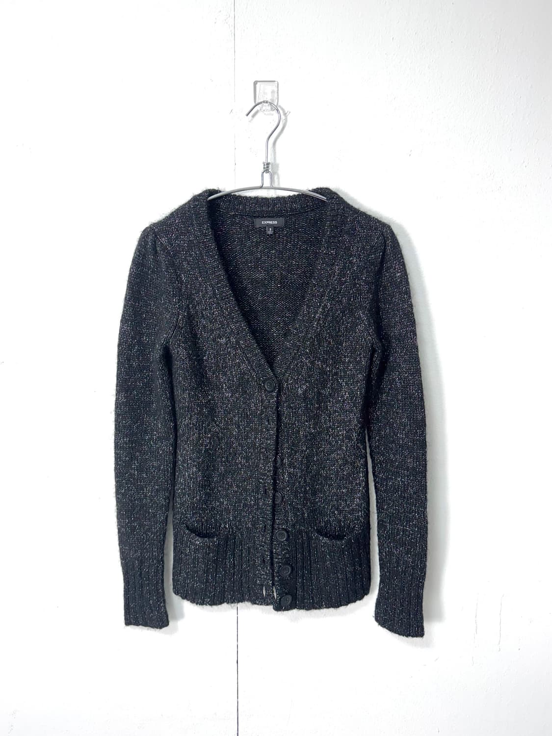 Heather charcoal cardigan 상품이미지1