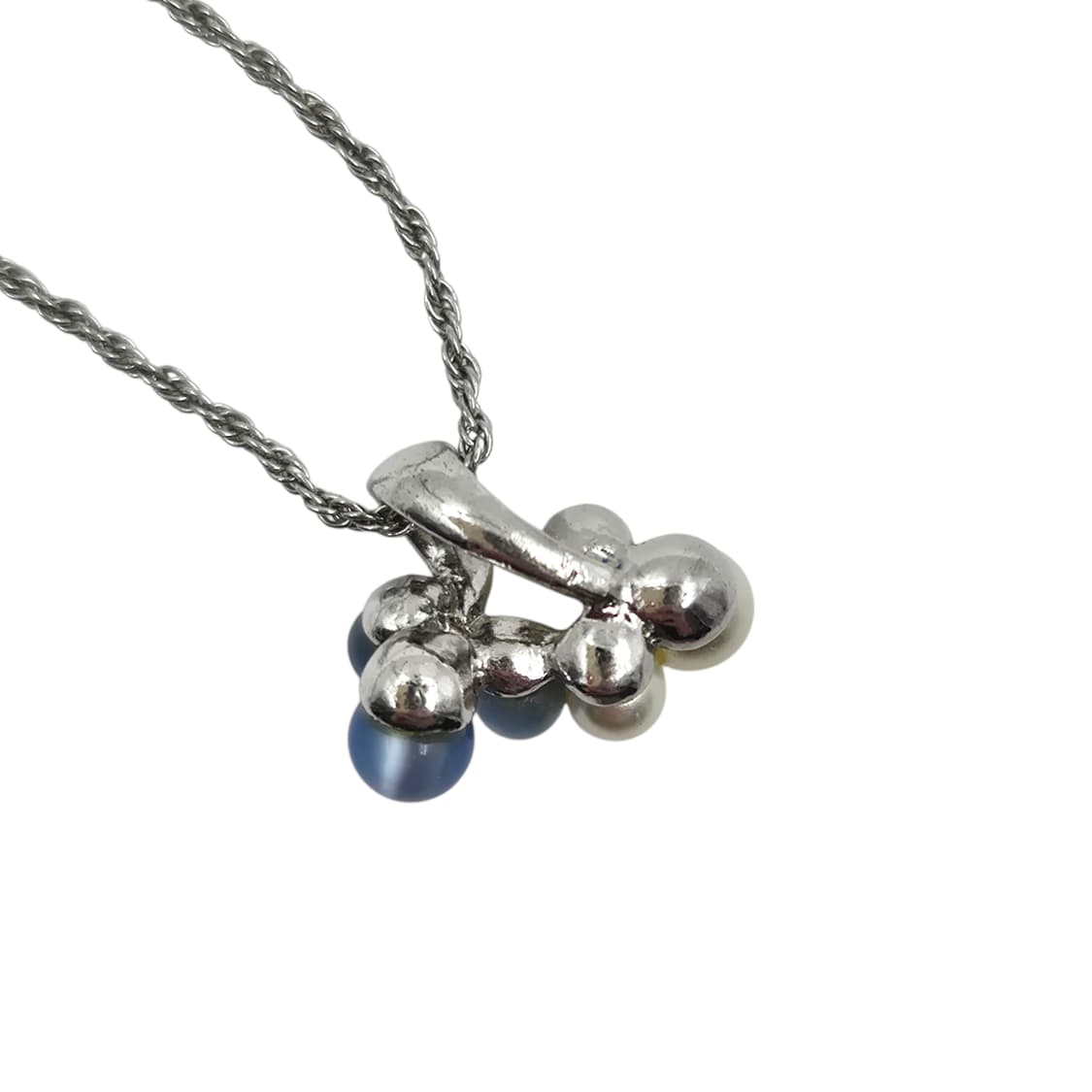 90s 꾸레쥬 캣츠아이&진주 체리 목걸이 상품이미지5