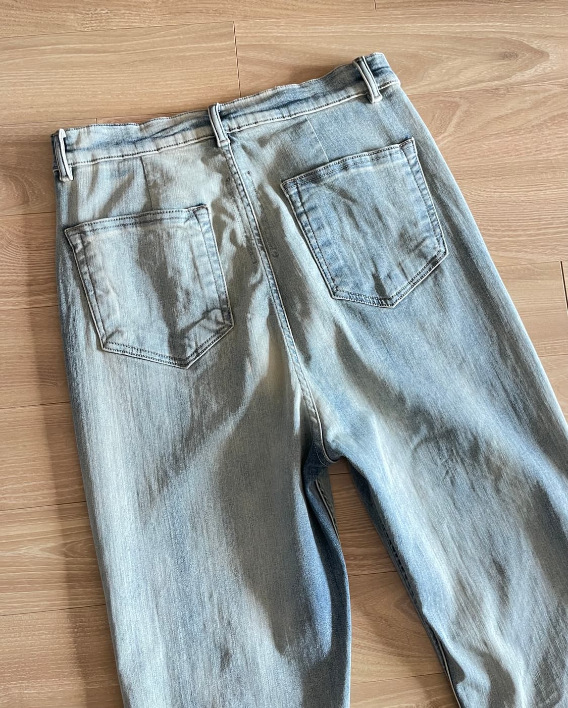 (30) 릭오웬스 볼란 부츠컷 데님 팬츠 스카이 상품이미지7