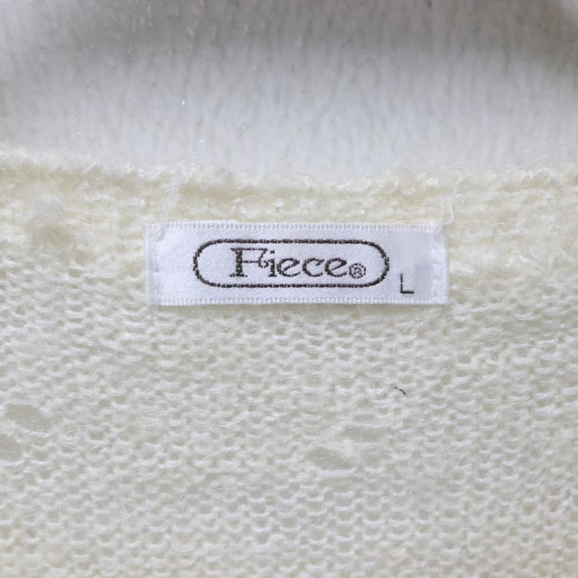 PIERCE 플라워 펀칭 울 혼방 가디건 62037 상품이미지7