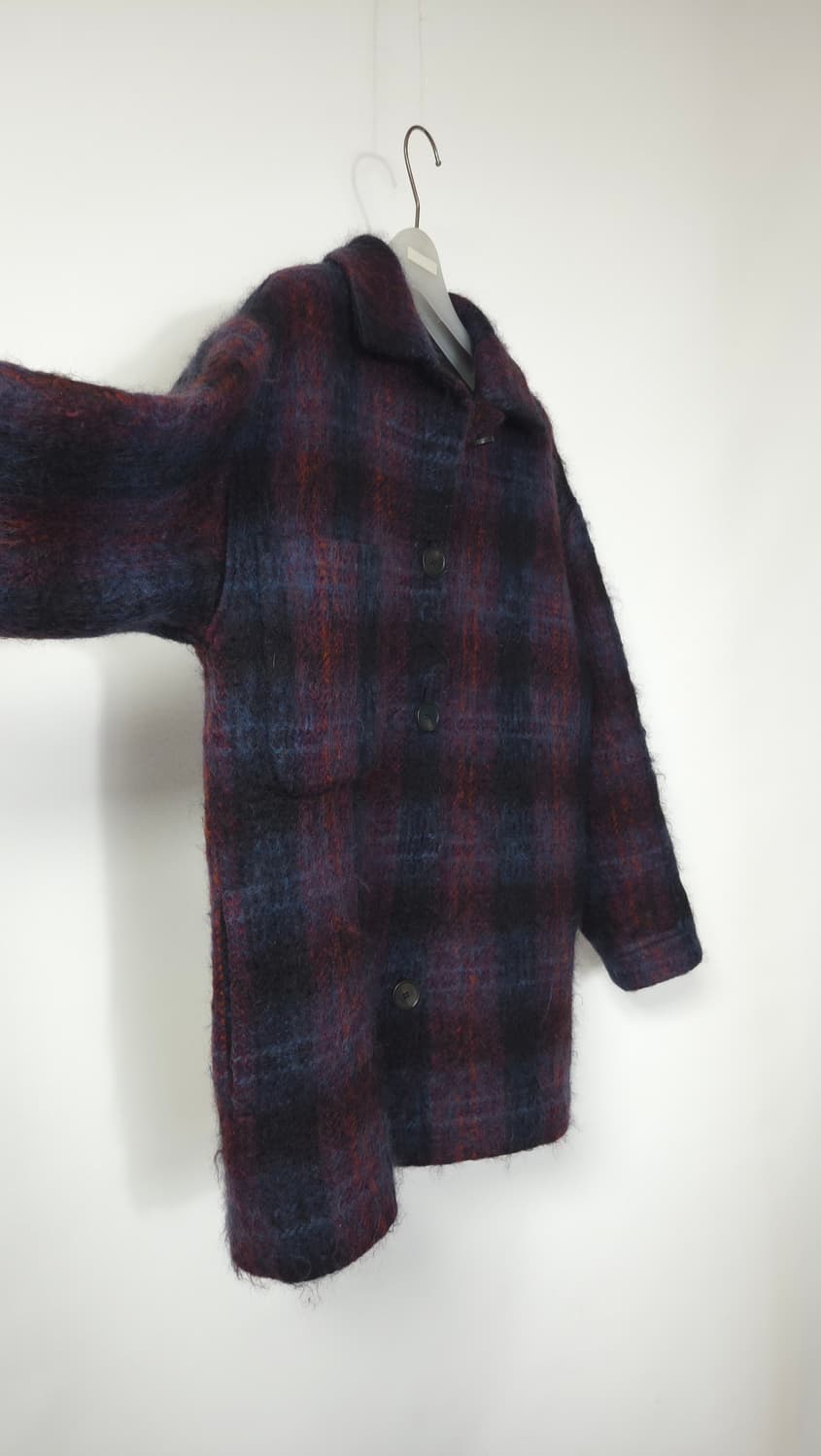 바네사브루노 모헤어 체크 자켓 코트 S 사이즈 상품이미지4