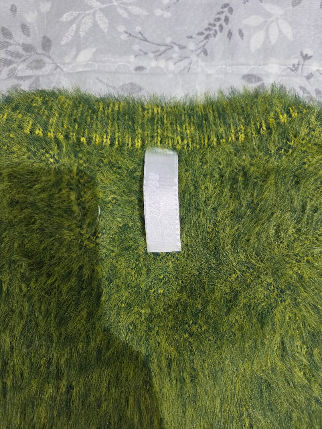 노매뉴얼 헤어리 그린 니트 상품이미지4