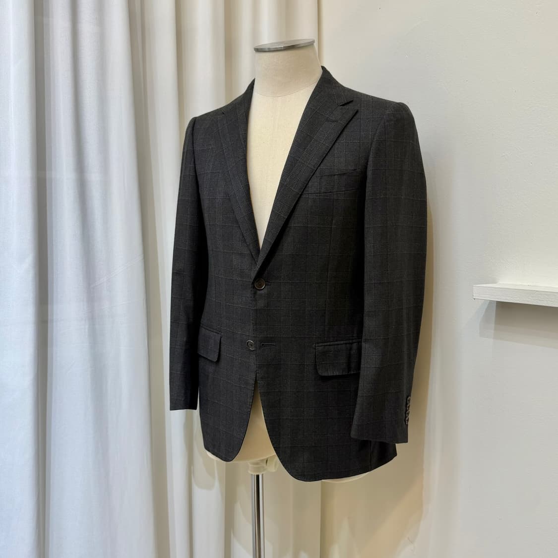 United Arrows 빈티지 글렌체크 자켓 상품이미지4