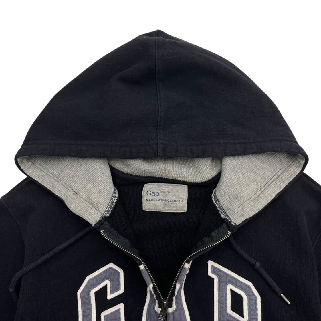 갭 패치로고 네이비 후드집업 XS 상품이미지5