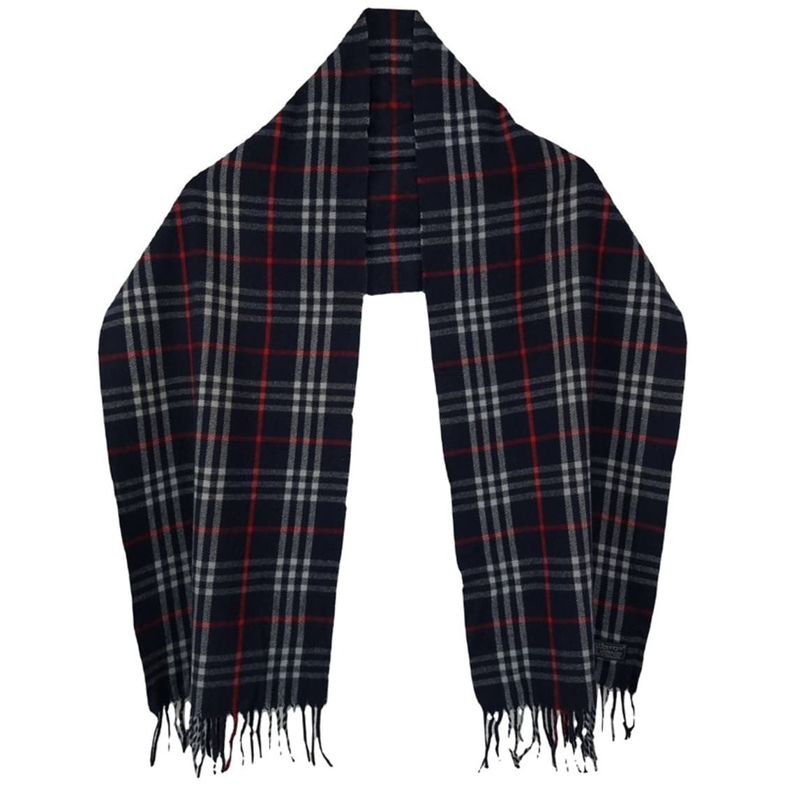 [BURBERRY] 버버리 체크 램스 울 머플러 네이비 P01155 상품이미지2