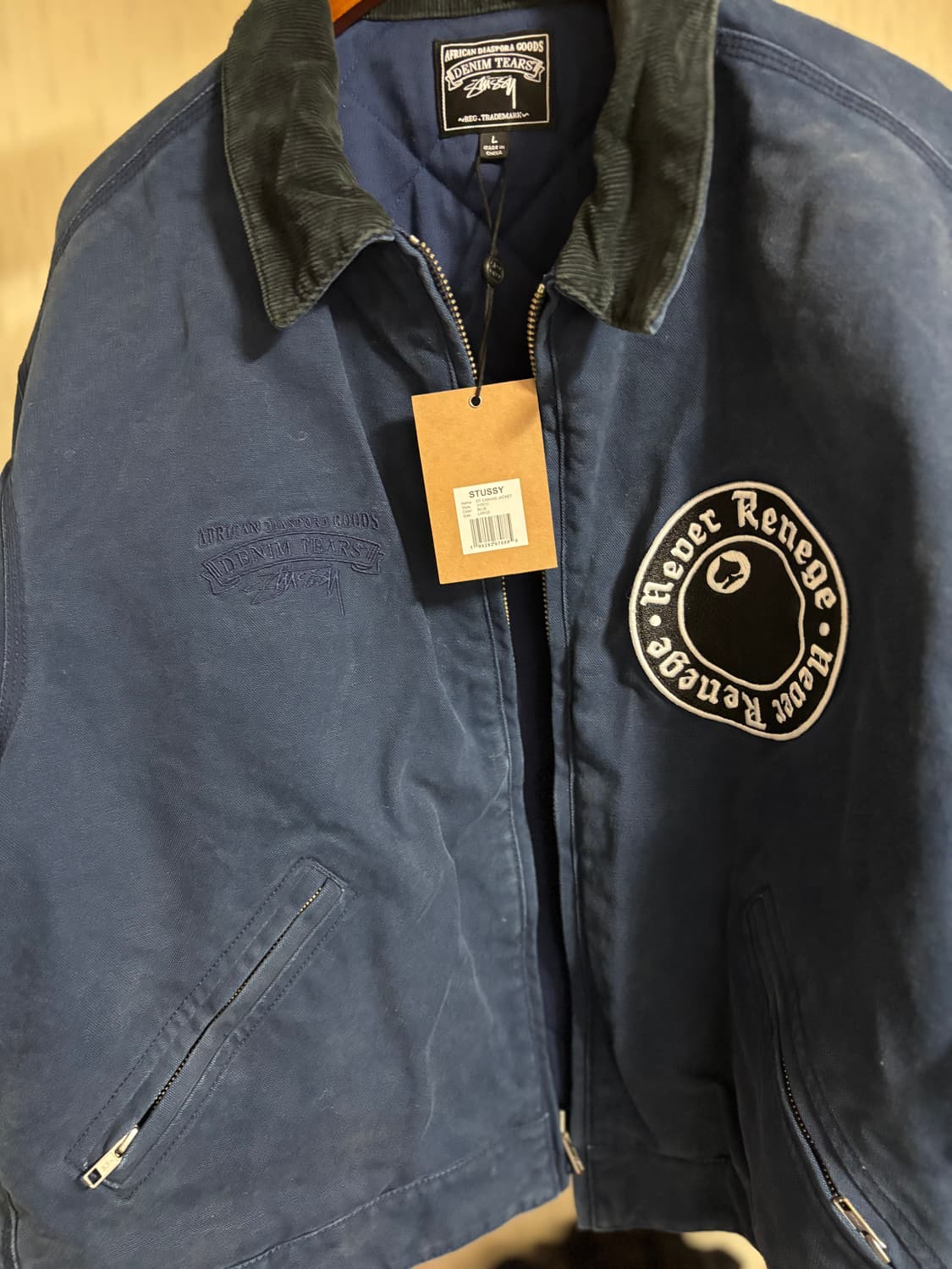 스투시 데님티어스 캔버스 워크자켓 L 상품이미지1