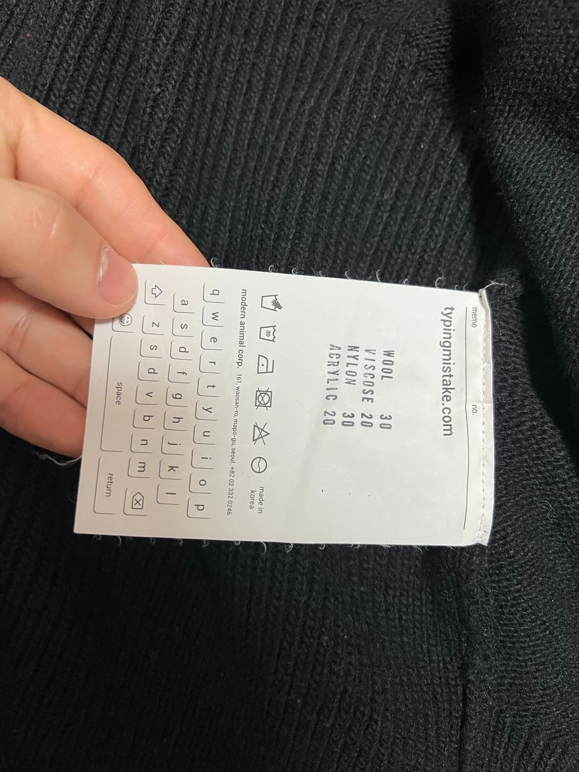 [Typing Mistake]BLACK MIXED TEXTURE 가디건 상품이미지10