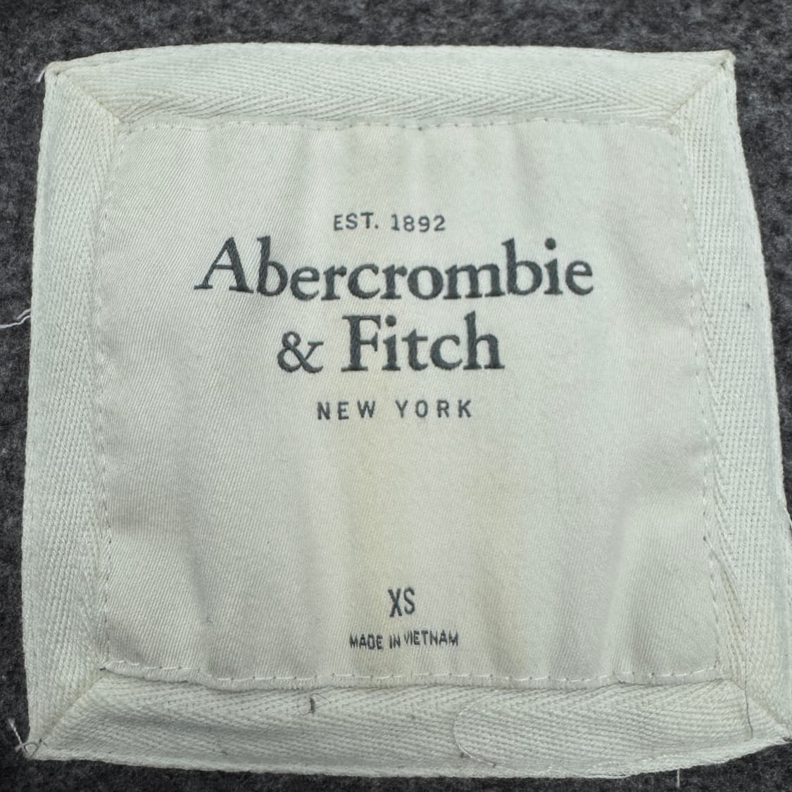 아베크롬비 Y2K 아치로고 딱붙 후드집업 그레이 상품이미지4