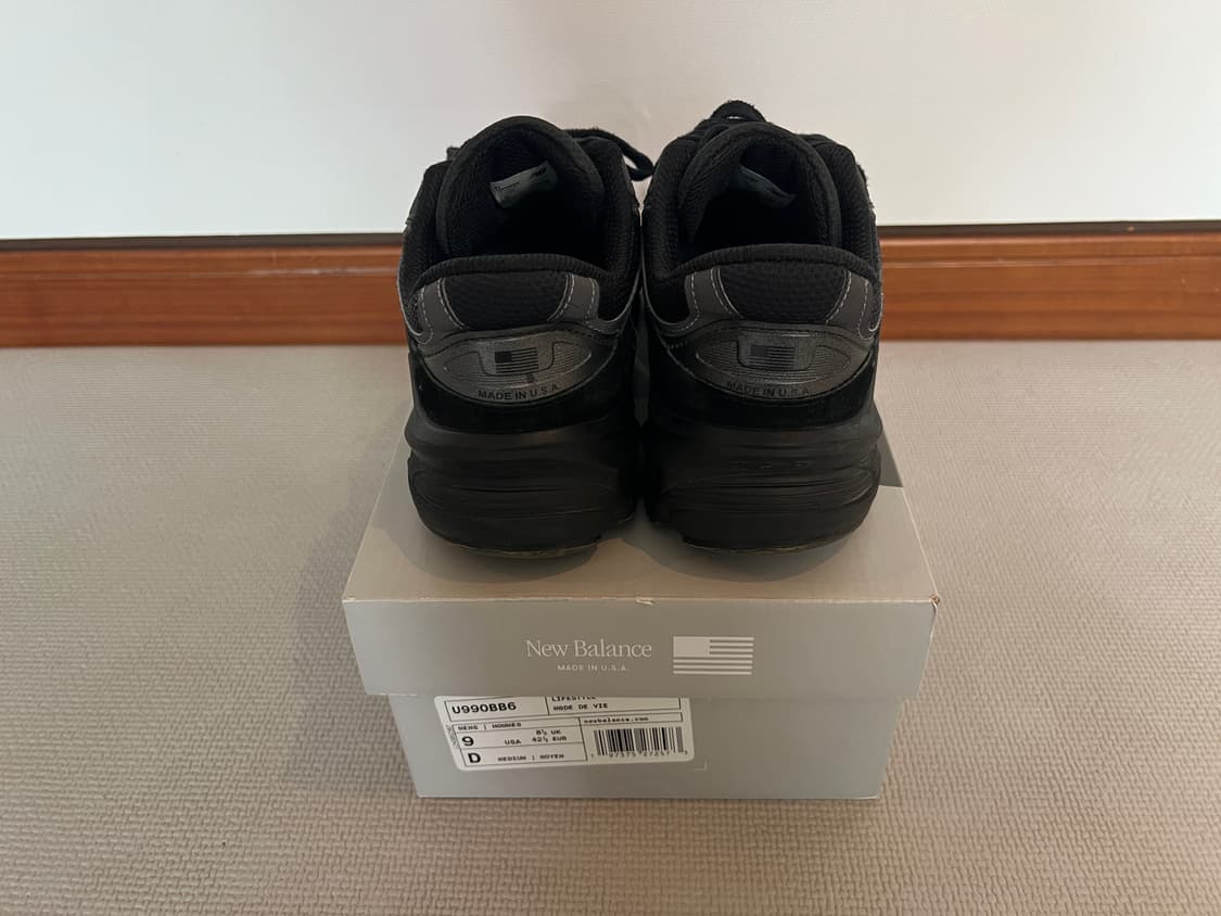 무료배송 - Made in USA 뉴발란스 990v6(트리플블랙) 270 상품이미지3
