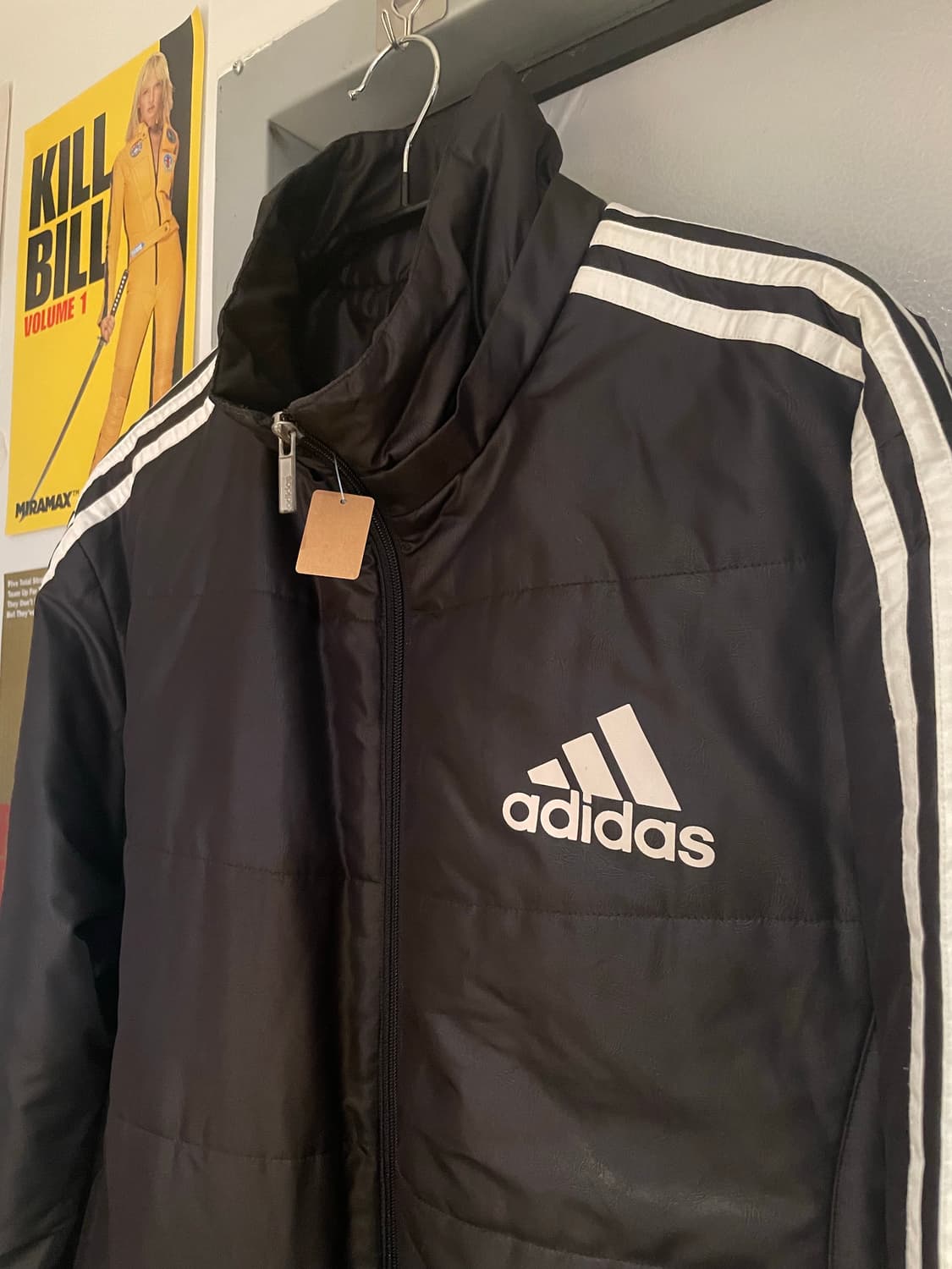 아디다스 액티브 레더 패딩 자켓 상품이미지3