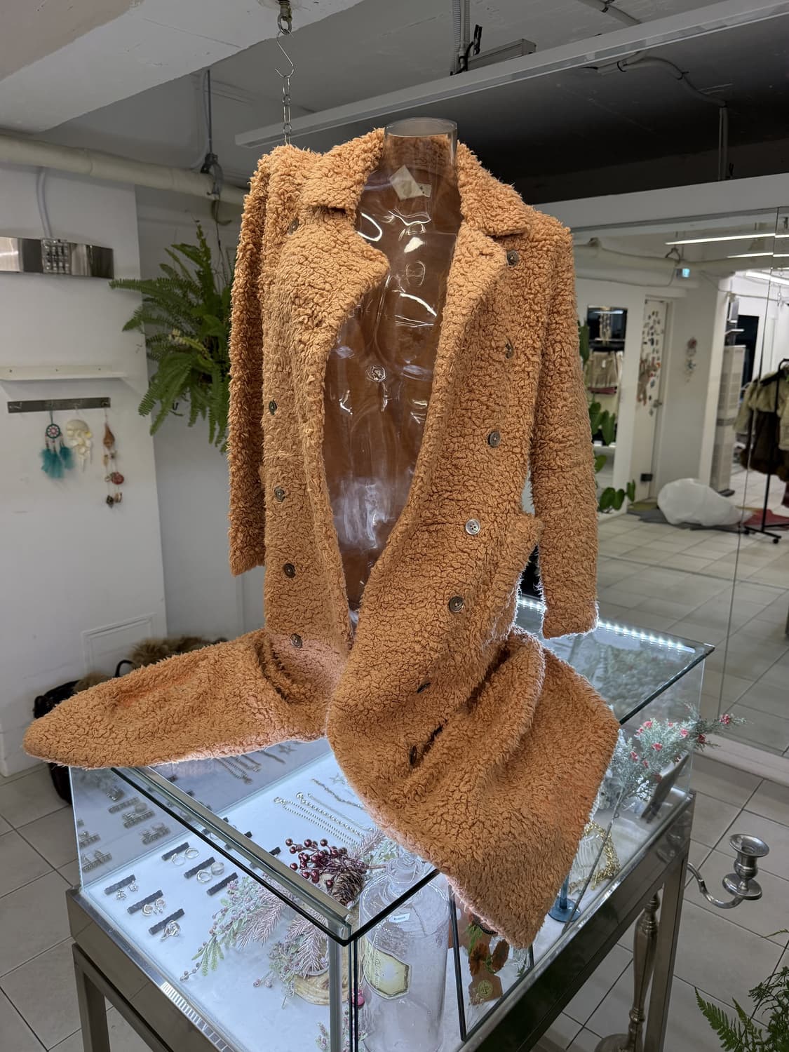 fleece double maxi coat 상품이미지3