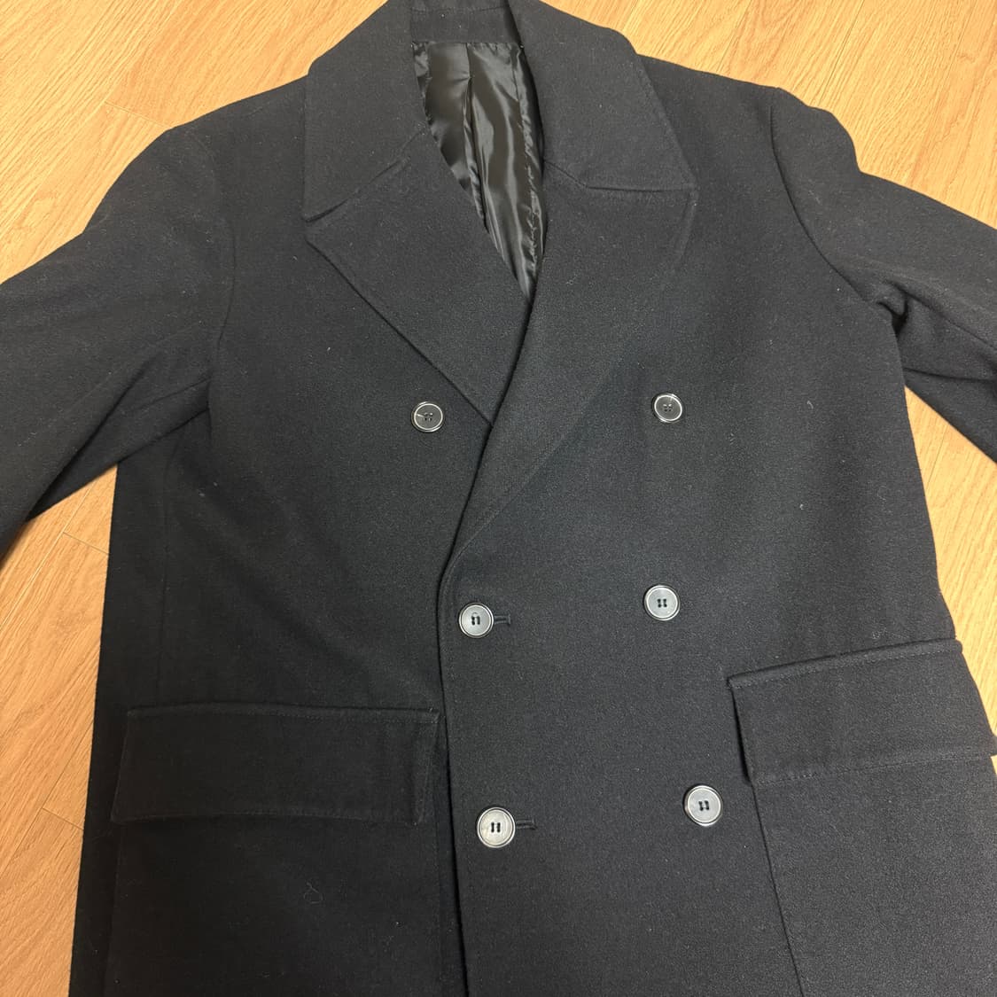 PLAC 블랙 더블 코트 S사이즈 상품이미지2