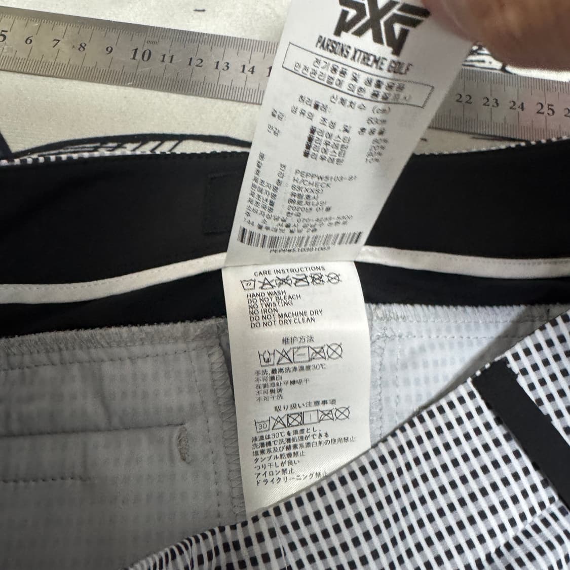 PXG 체크 여성골프바지 XXS사이즈 상품이미지5