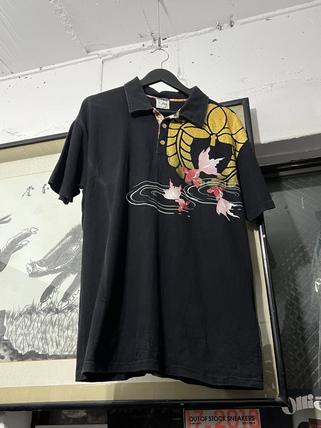 Japanese Vintage Glitter Polo T-shirts 상품이미지2