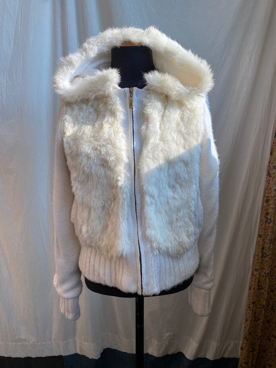 CECIL MCBEE 화이트퍼집업자켓(M) 상품이미지2