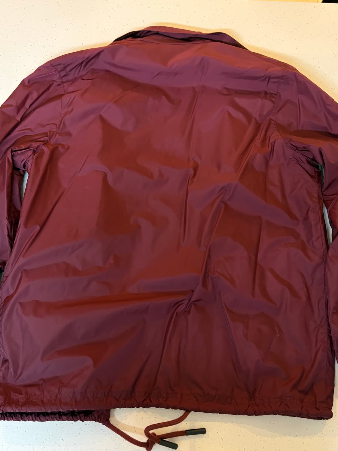 아크네 스튜디오 버건디 나일론 코치 자켓 상품이미지4