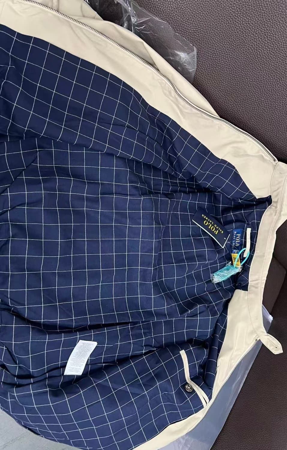 폴로 랄프 로렌 바이 스윙 윈드브레이커 라인드 자켓 베이지 카키 L 상품이미지3