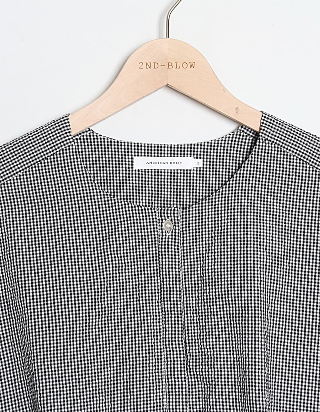 AMERICAN HOLIC Seersucker Blouse 상품이미지3