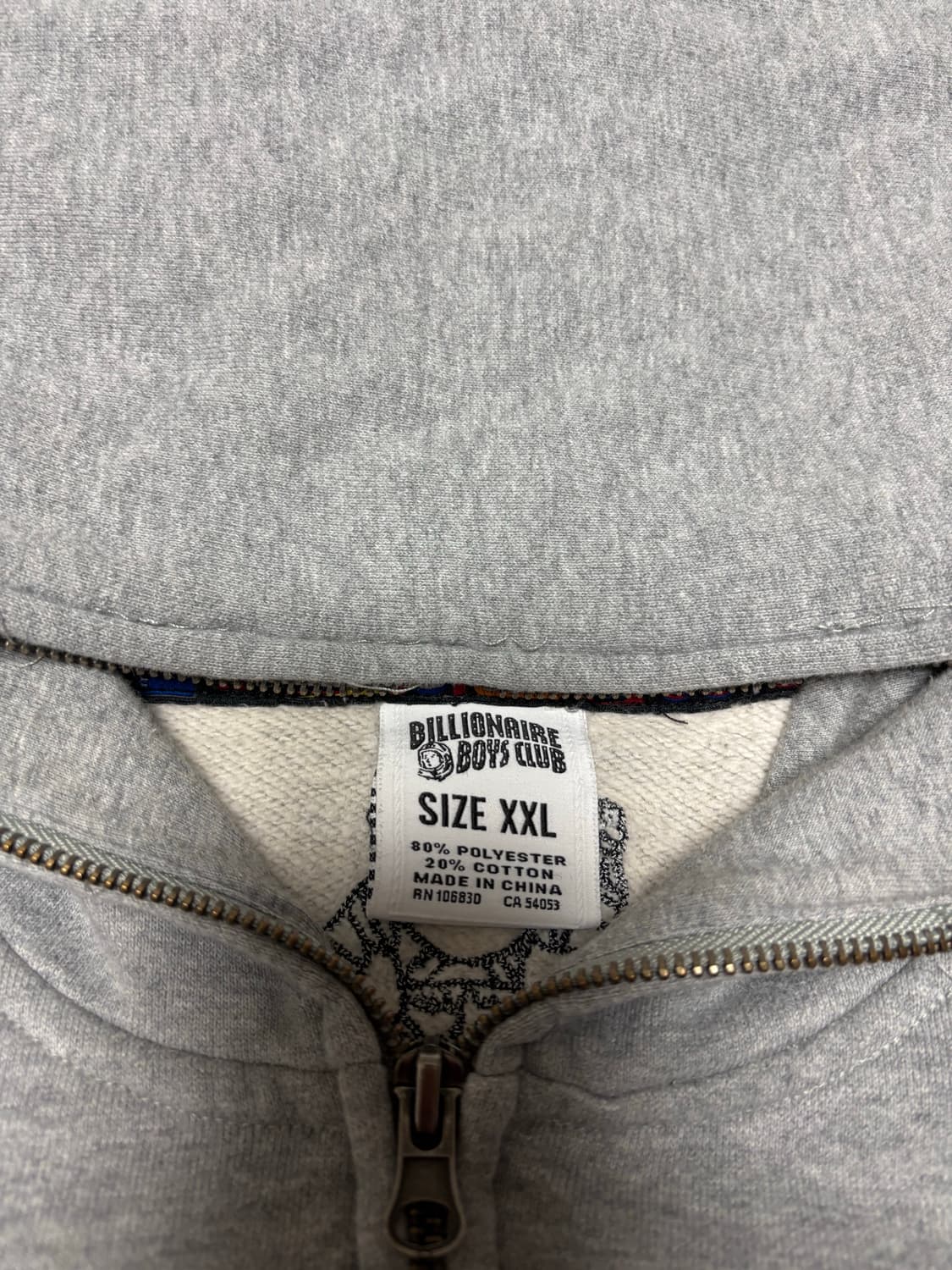 빌리네어보이즈클럽 bbc 그레이 후드집업 2XL 상품이미지4