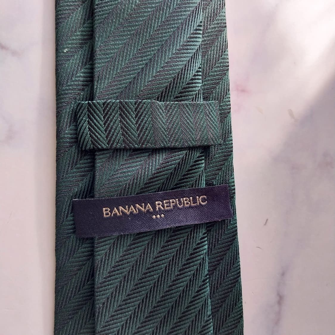 바나나리퍼블릭 실크 그린 헤링본 넥타이 7.9cm A등급 K1956 상품이미지8