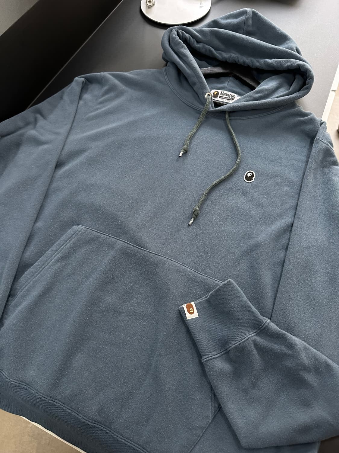 베이프 재팬 자수사루 풀오버 후드티 상품이미지5