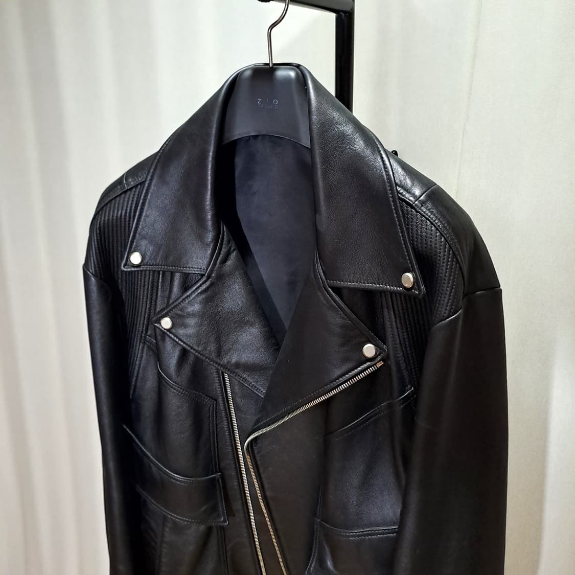 (택포) 메종미네드 오버핏 램스킨 자켓 L B693 상품이미지4