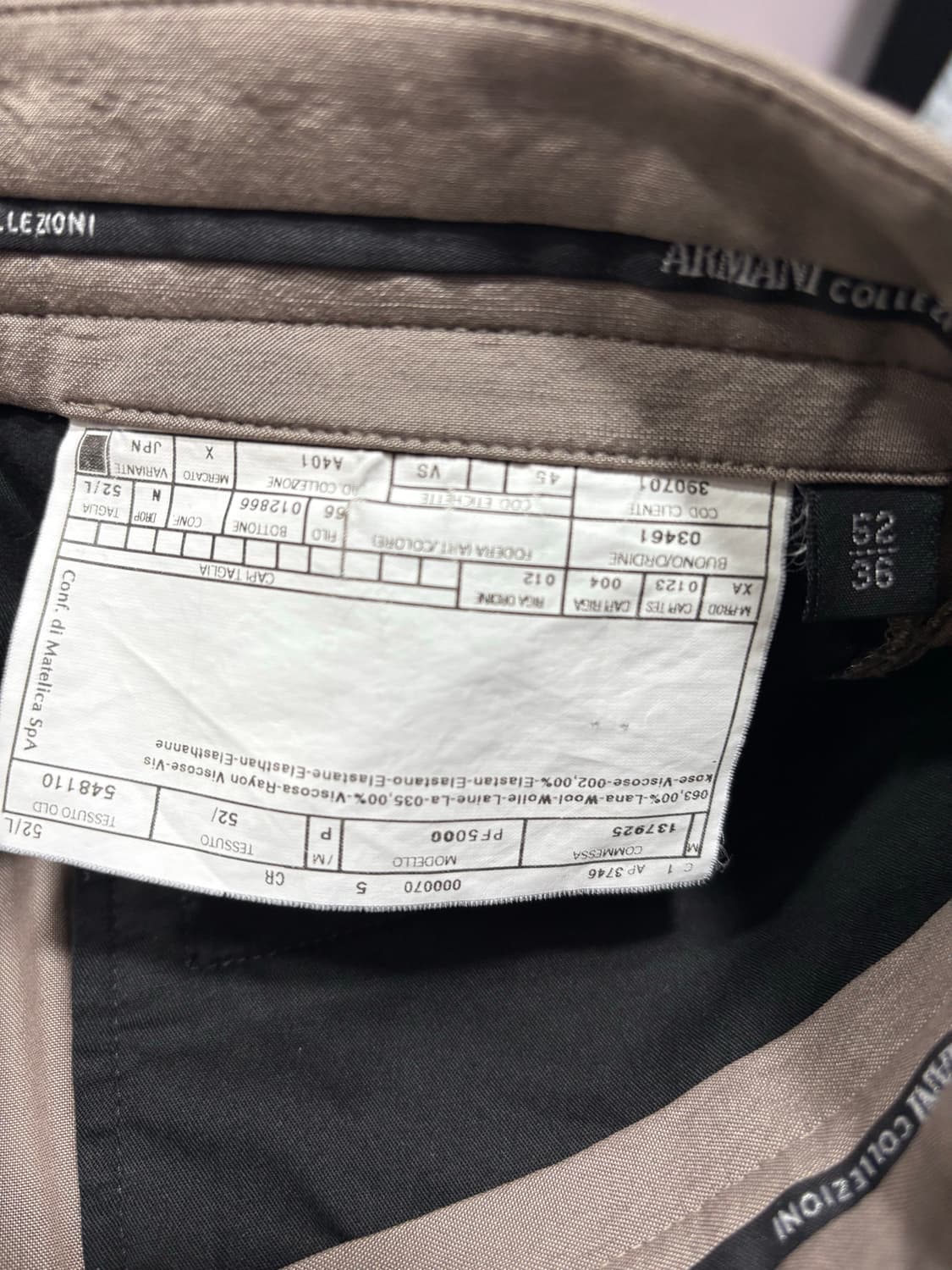 아르마니 꼴레지오니 써머 슬랙스 상품이미지5