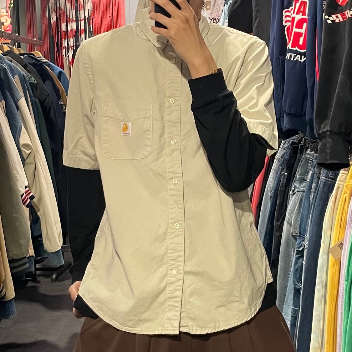 [IM] carhartt 칼하트 코토리베이지 반팔셔츠 상품이미지2