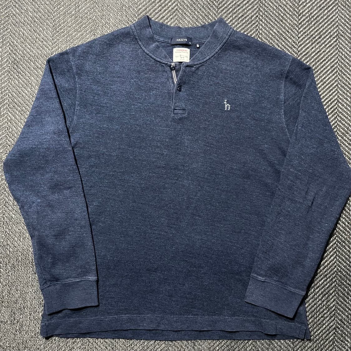 HAZZYS 해지스 헨리넥 니트 티셔츠 상품이미지2