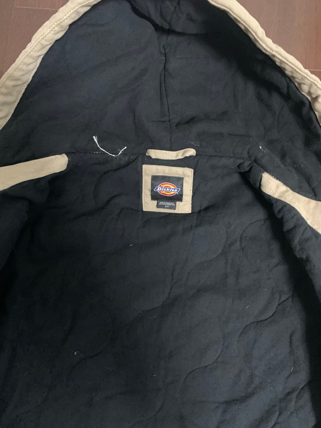 디키즈 워크 후드 봄버자켓 베이지 s 상품이미지3