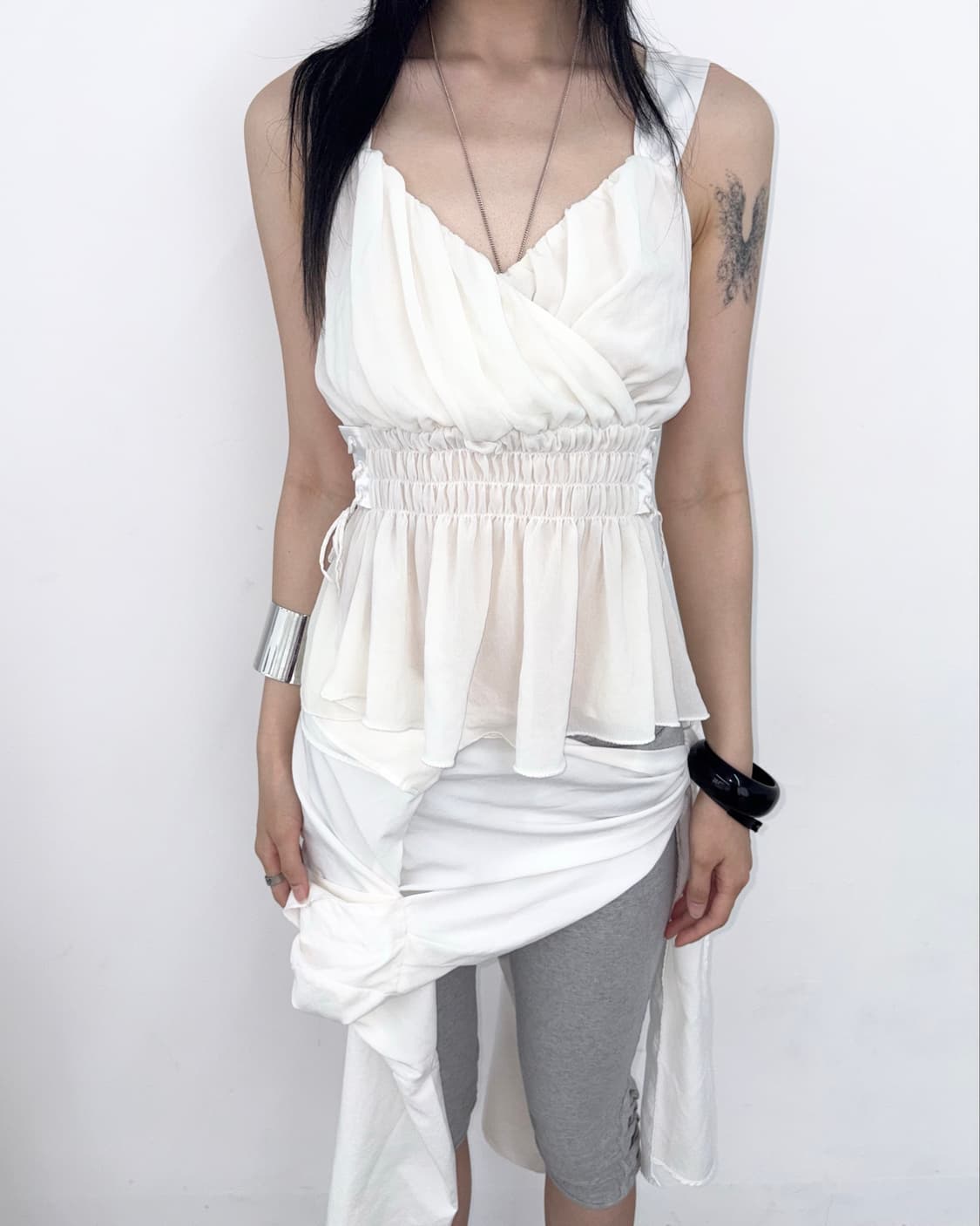 Snidel 14SS Lace-up Blouse  상품이미지1